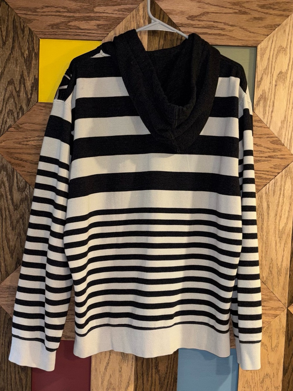 Fox Racing Vtg Y2K Hoodie Mens Black & Beige Striped Moto Full Zip Jacket XL - Picture 2 of 10